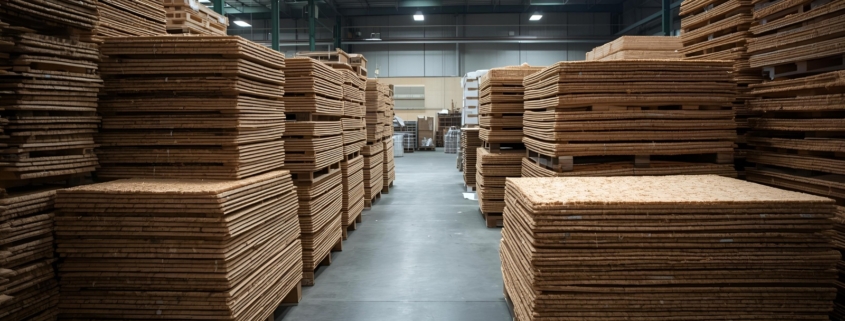 Rubberisied coir sheets in Wharehouse