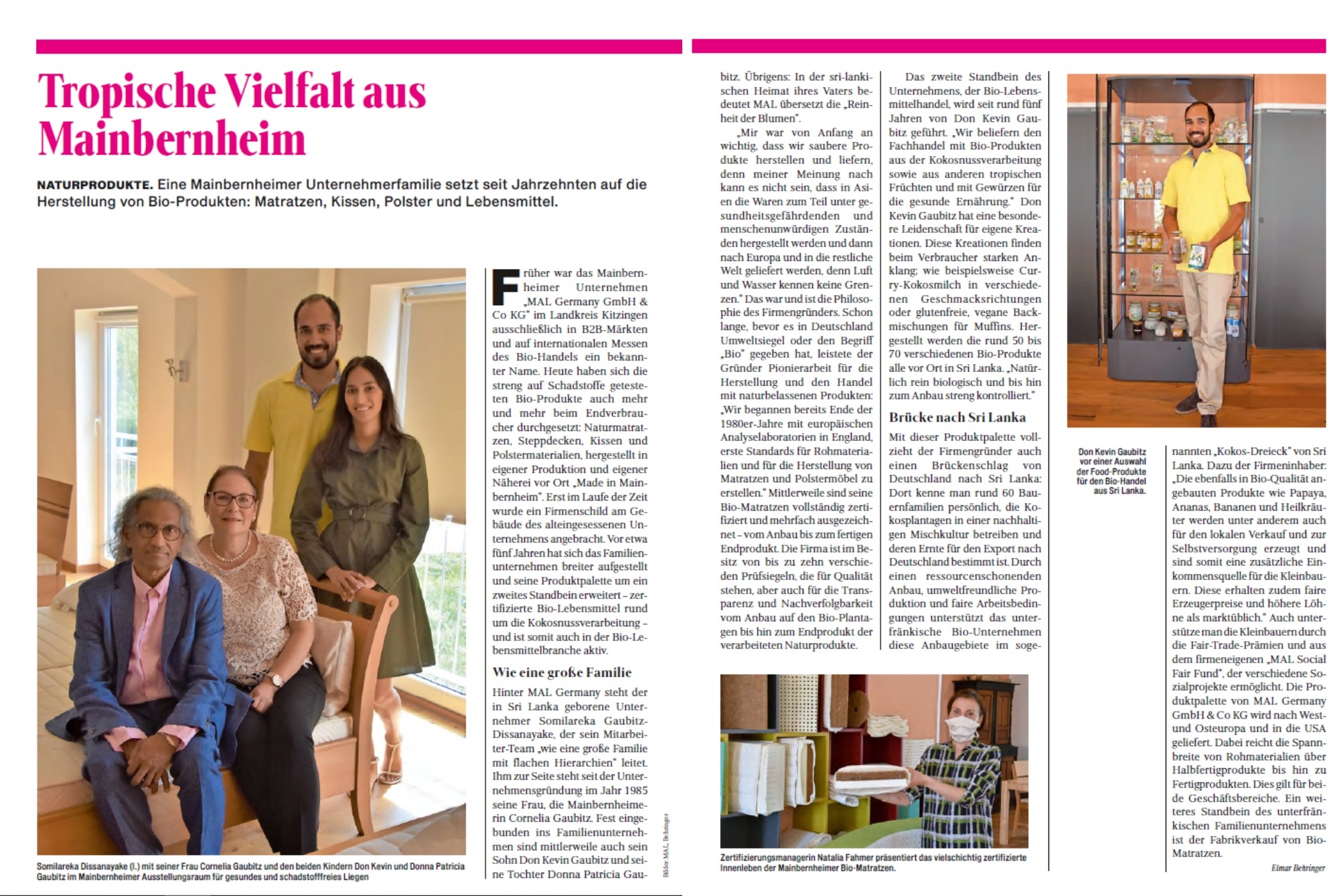 MAL Germany im IHK-Magazin Wirtschaft in Mainfranken